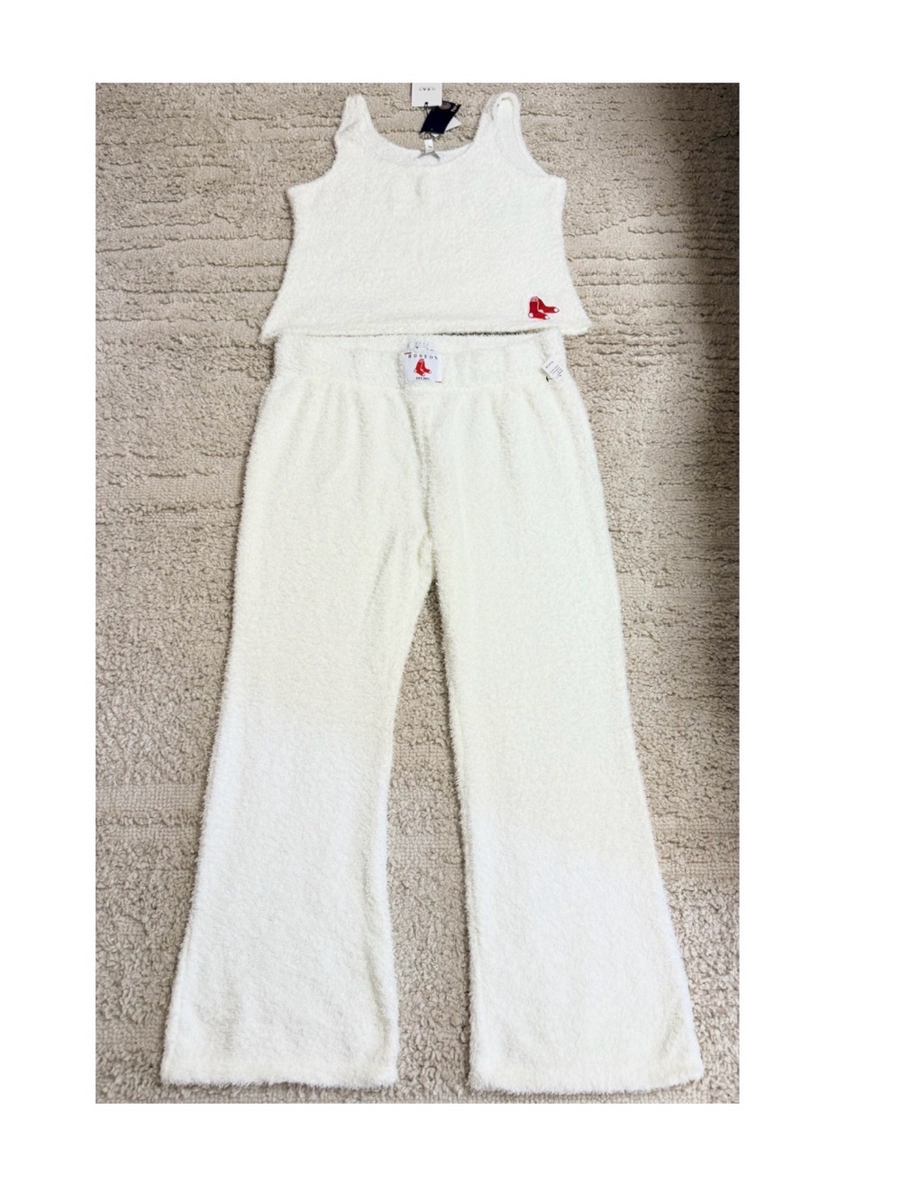 WEAR by Erin Andrews Boston Red Sox Cozy Tank And Pant Lounge Set Size 2XL